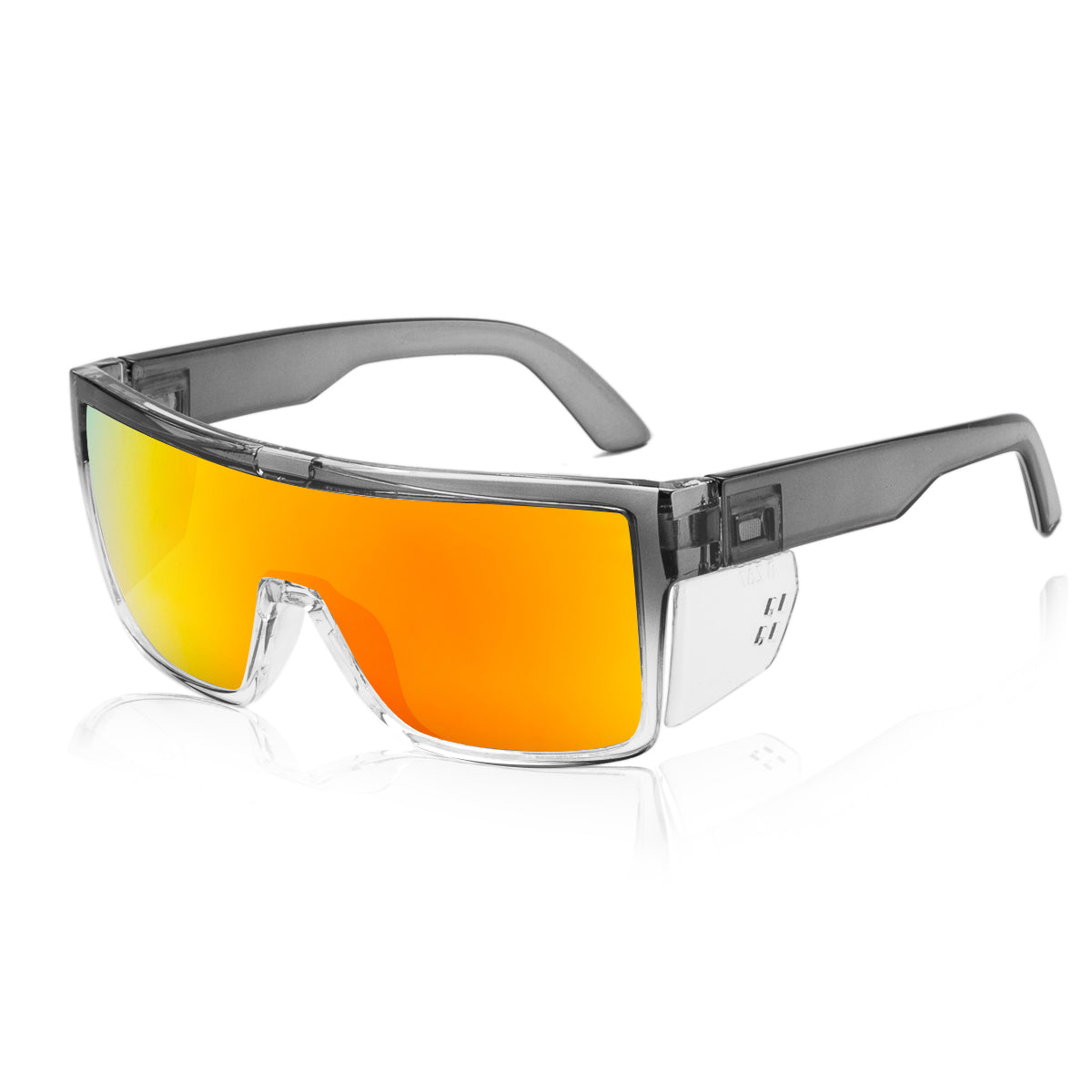 Dempsey- Two Tone Gray Frame Safety Polarized