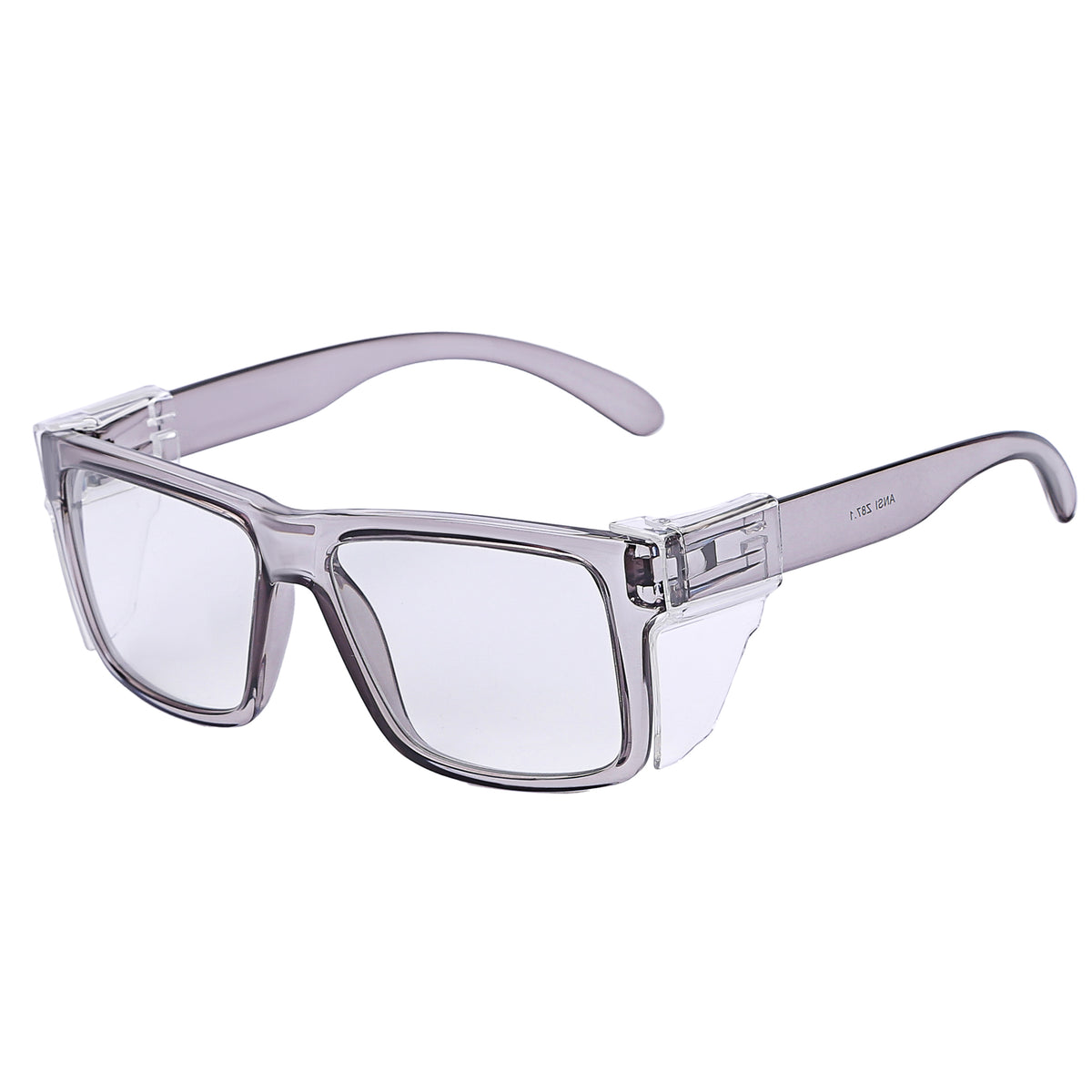 BINGKING Edmund Photochromic Safety Glasses with Side Shields – Clear Frame