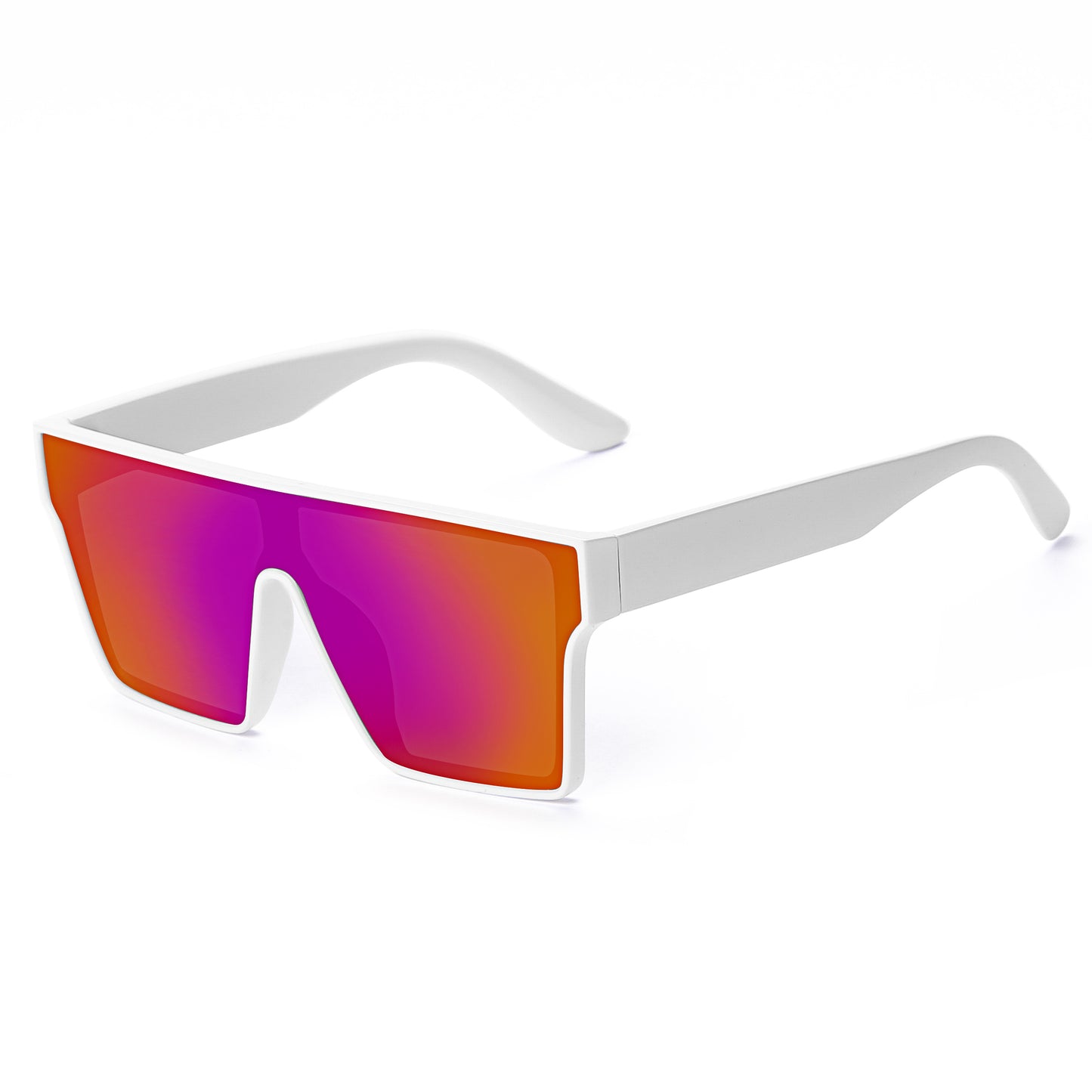 White Square Frame Safety Sunglasses