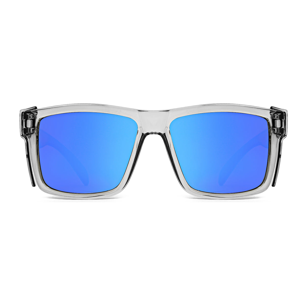 BINGKING Edmund Polarized Safety Glasses with Side Shields – Clear Gray Frame