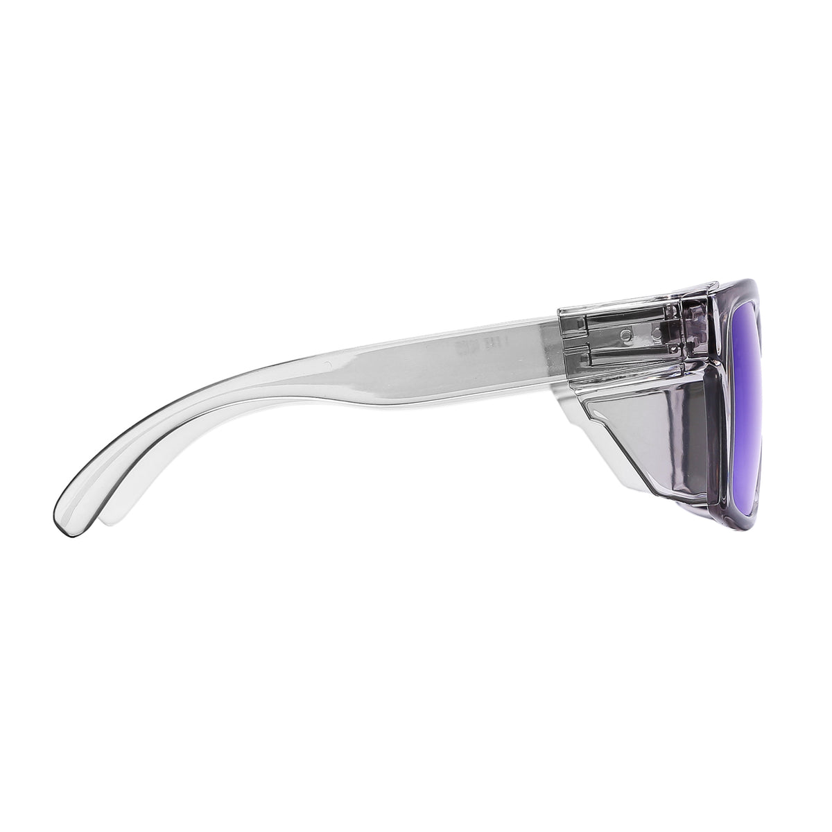 BINGKING Edmund Polarized Safety Glasses with Side Shields – Clear Gray Frame