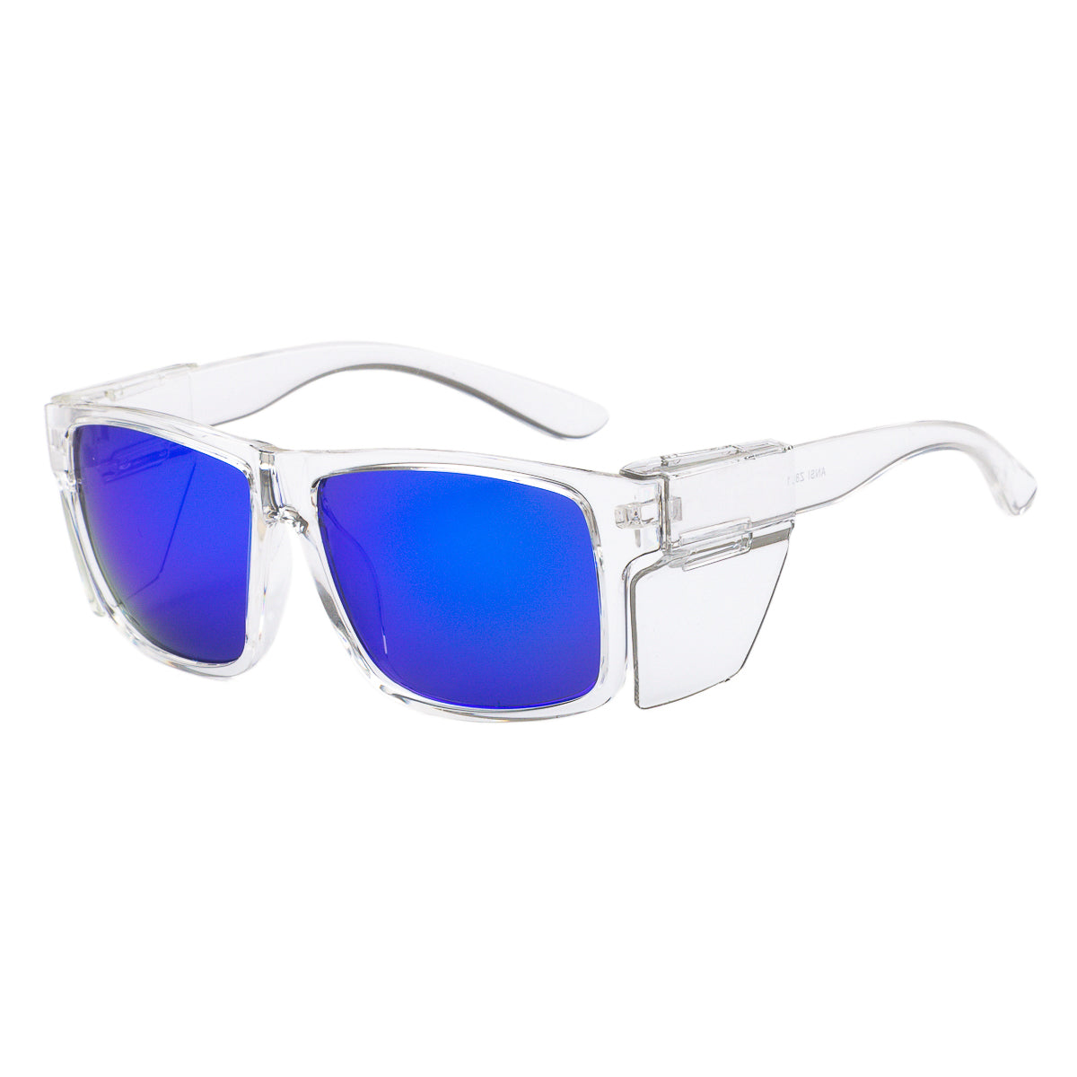 Harley Clear Frame Polarized Safety Glasses