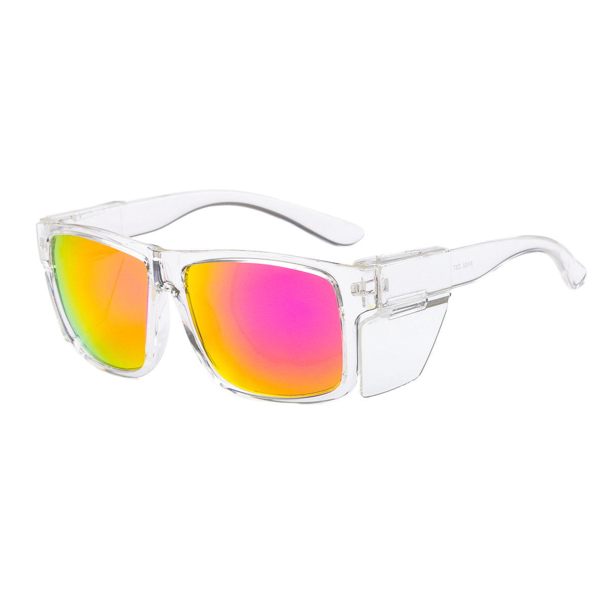 Harley Clear Frame Polarized Safety Glasses