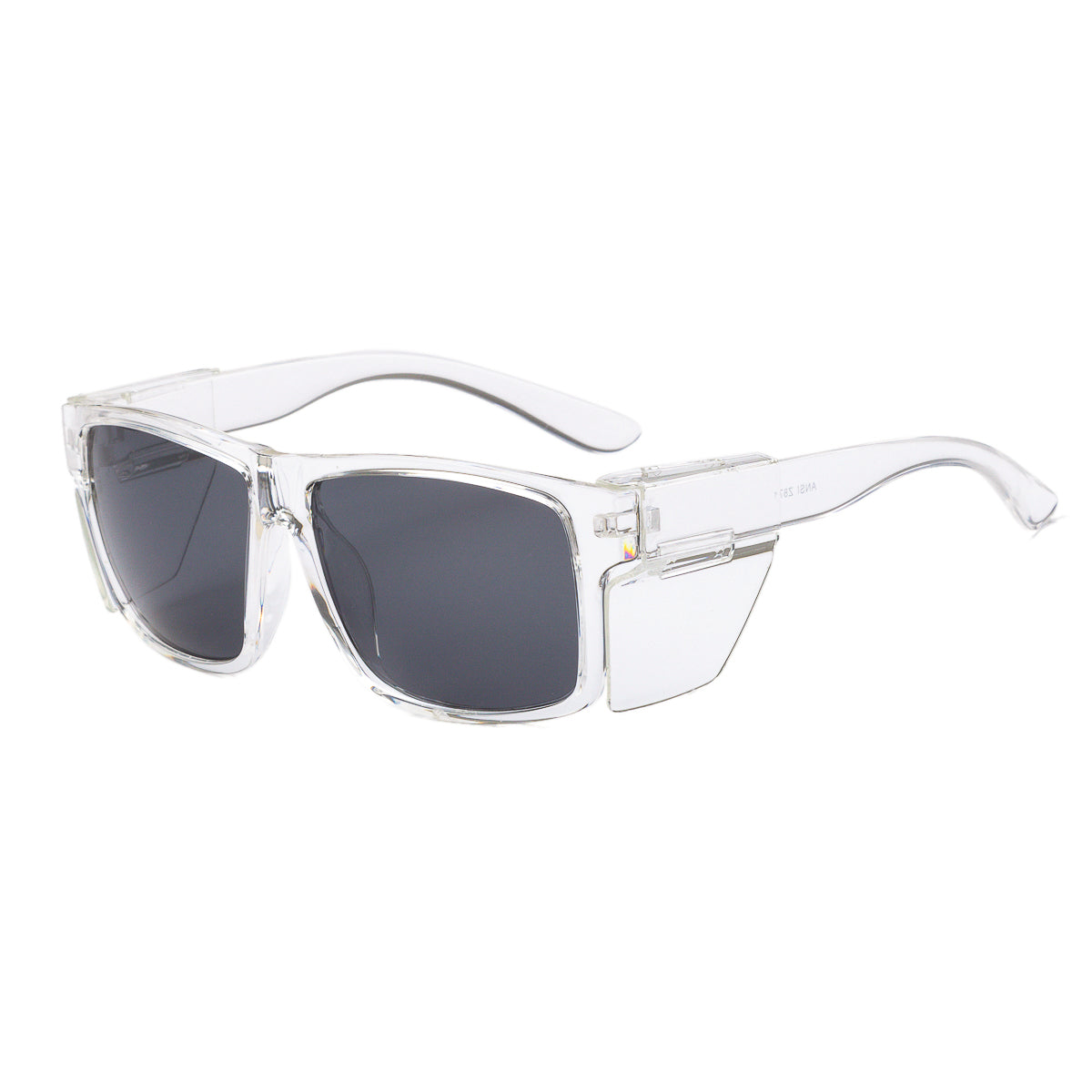 Harley Clear Frame Polarized Safety Glasses