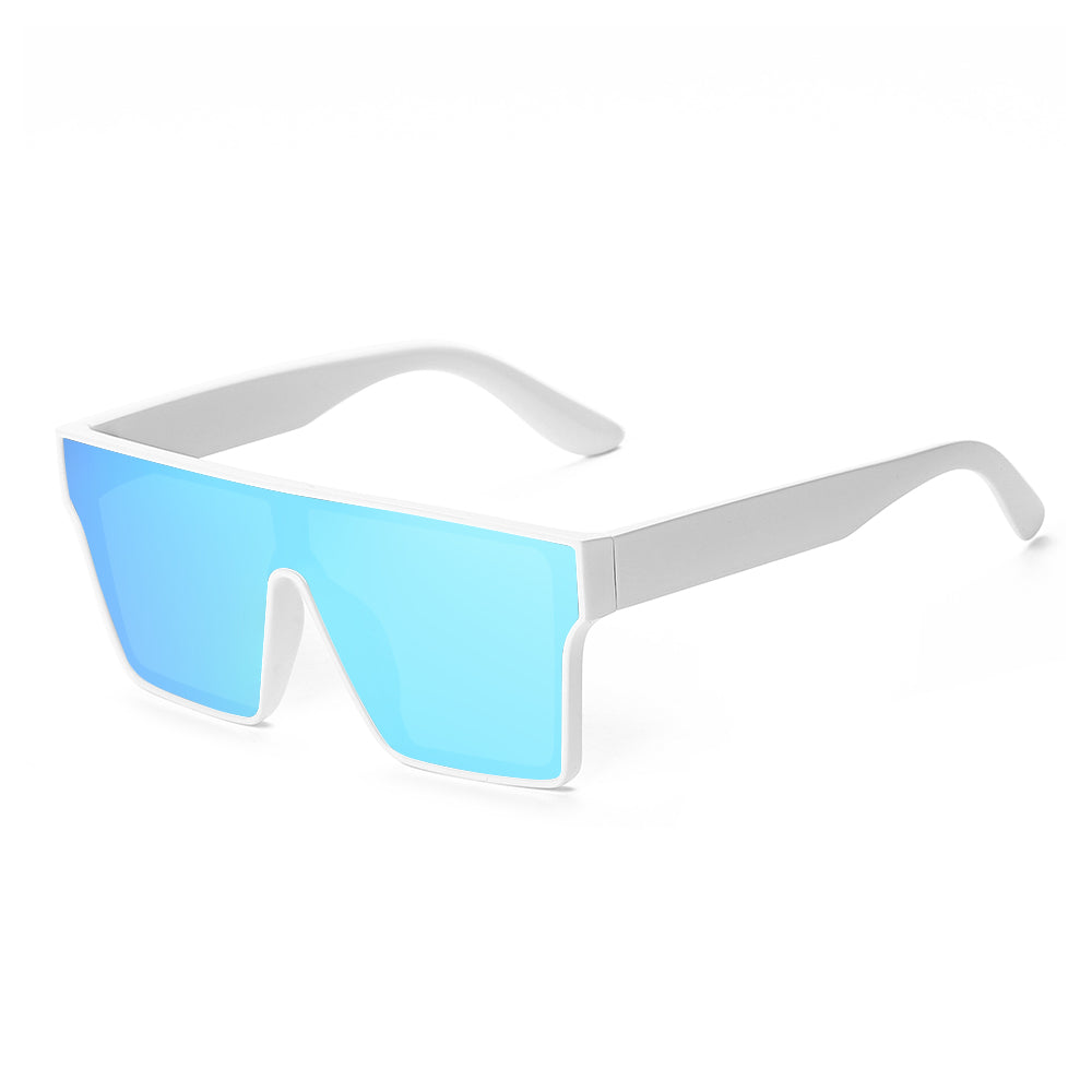 White Square Frame Safety Sunglasses
