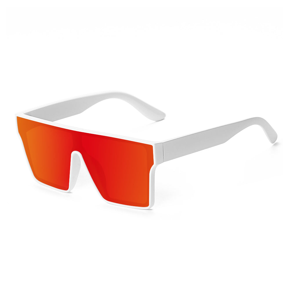 White Square Frame Safety Sunglasses