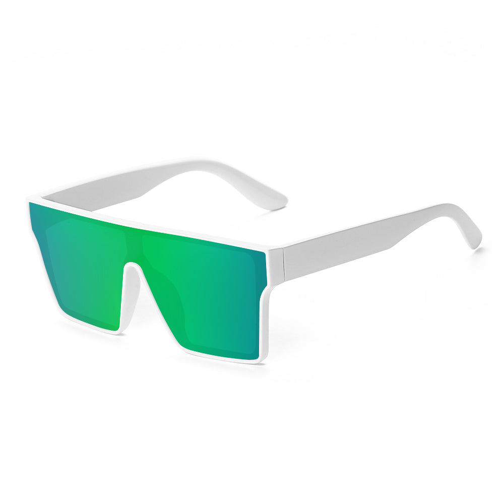White Square Frame Safety Sunglasses