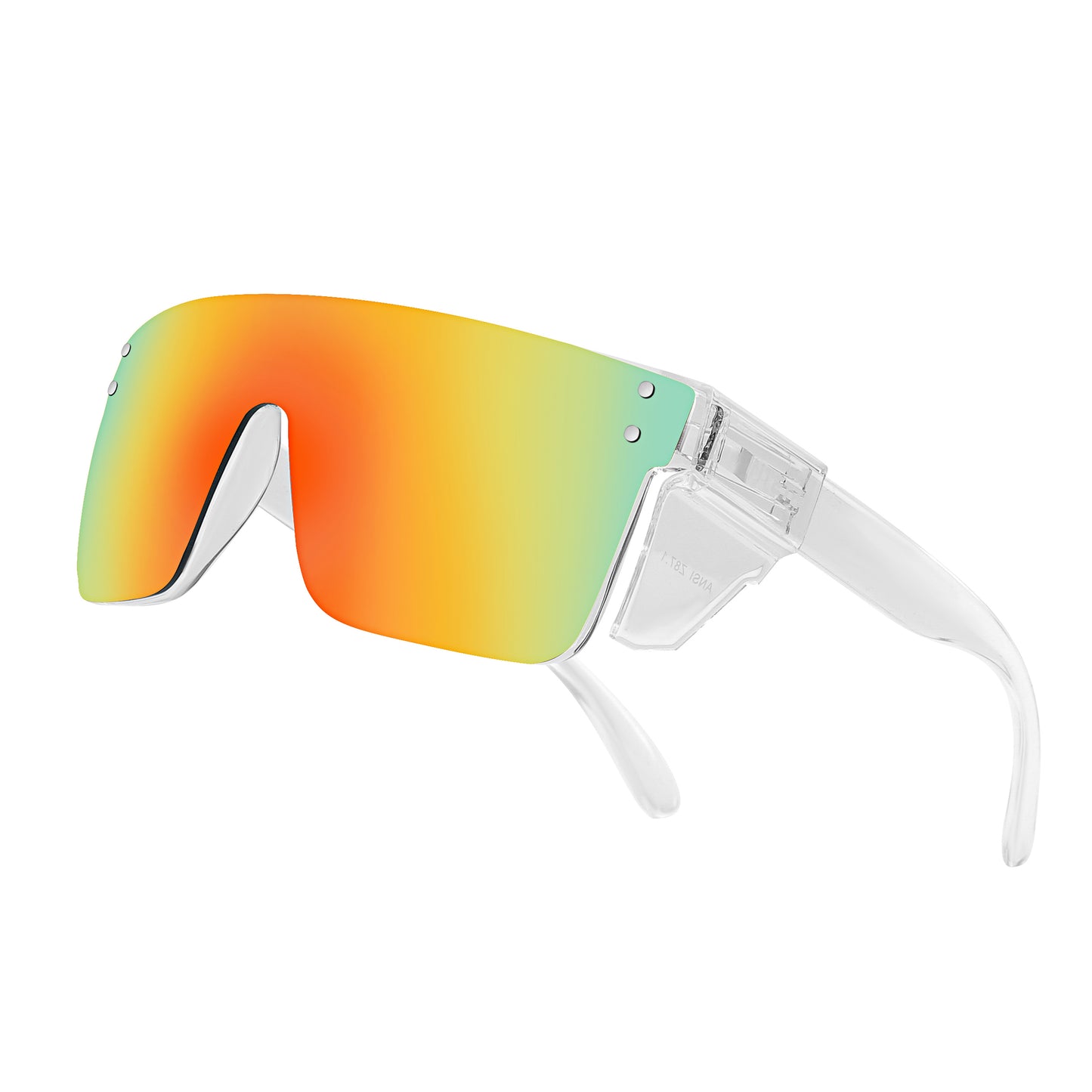 Aaliyah-Clear Frame Safety Polarized