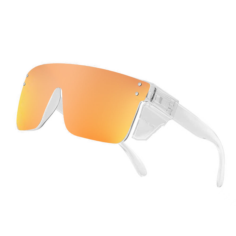 Aaliyah-Clear Frame Safety Polarized