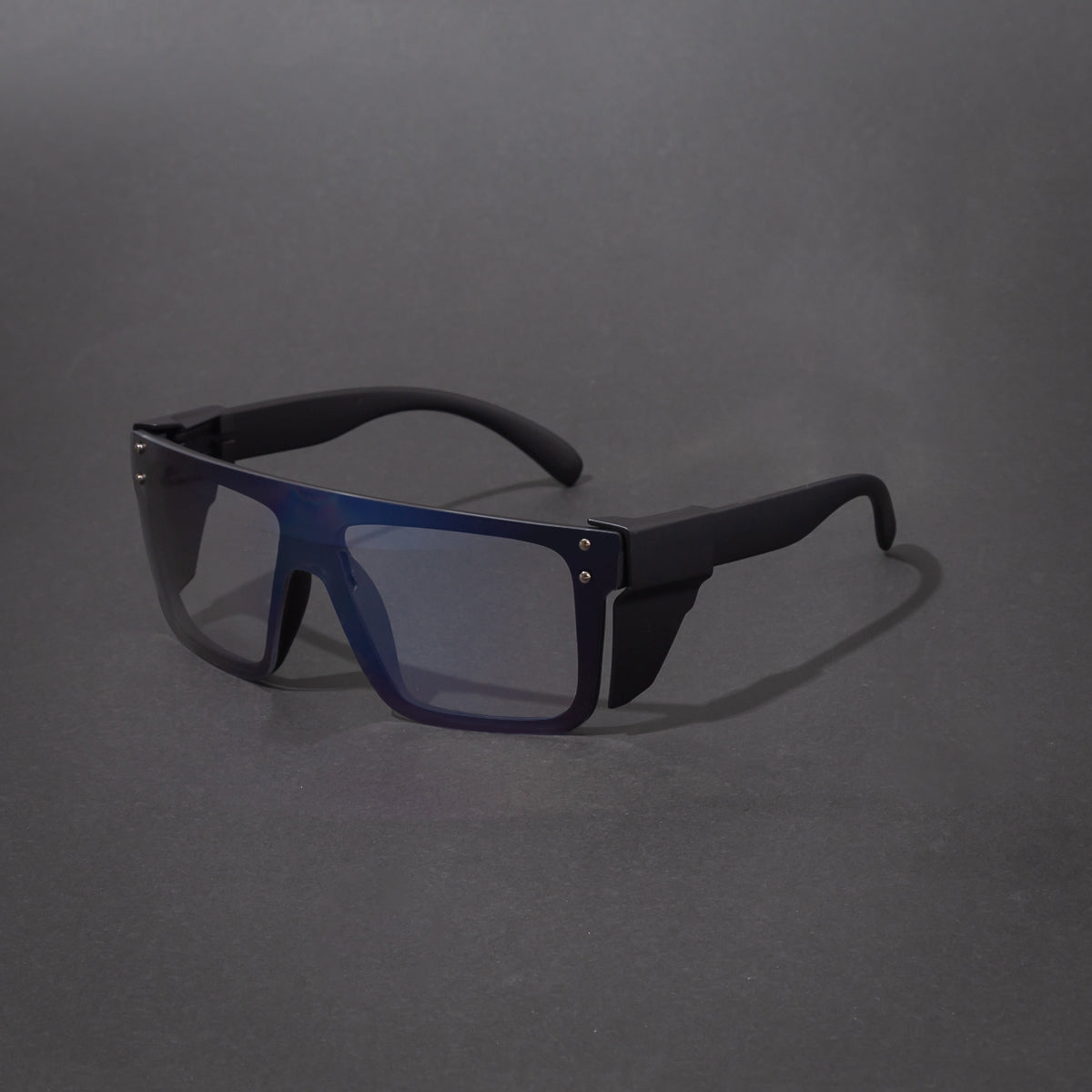 Aaliyah-Matte Black Mirror Safety Photochromic