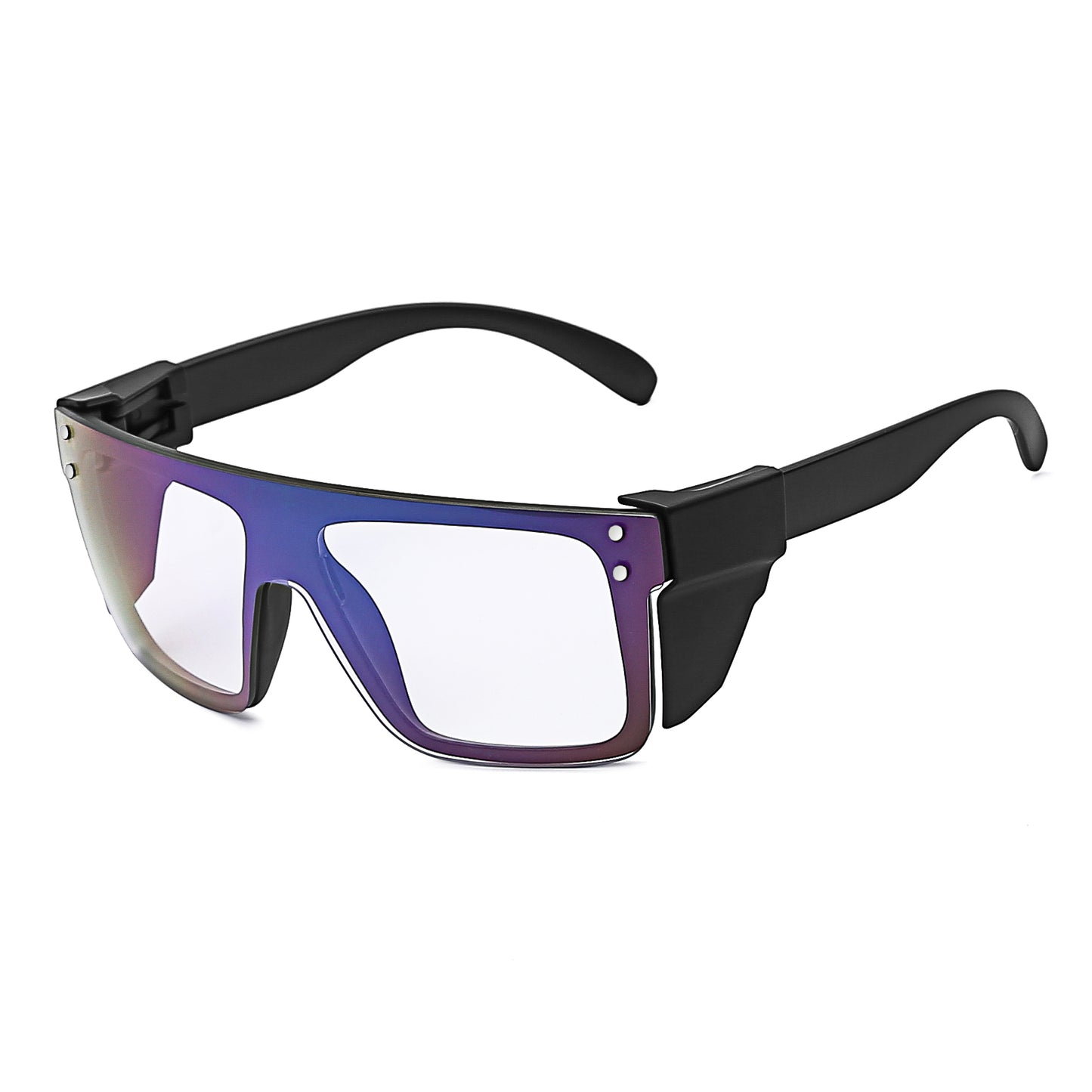 Aaliyah-Matte Black Mirror Safety Photochromic
